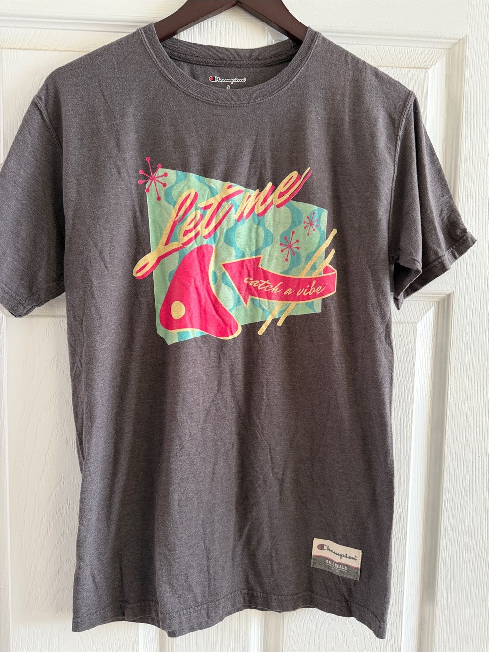 Vintage Champion Charcoal Graphic Tee